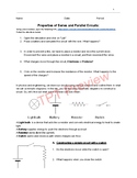Series and Parallel Circuit Inquiry Circuit Building PHET Lab