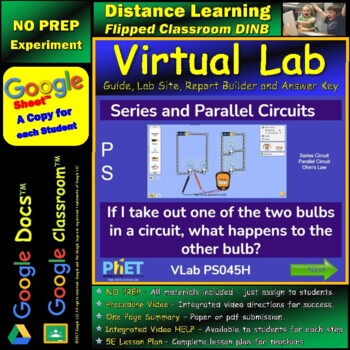 Preview of Series and Parallel Circuits STAR* Virtual Lab Google Docs™ DINB