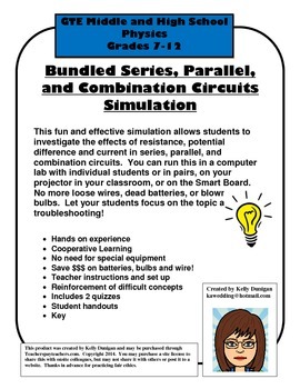 Preview of Series and Parallel Circuits Simulation - Bundled
