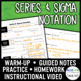 Series and Sigma Notation Lesson | Warm-Up | Guided Notes 