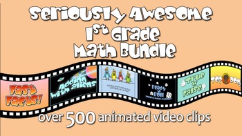 Preview of Seriously Awesome 1st Grade Math Bundle