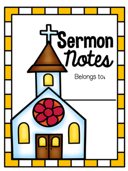Preview of Free Sermon Notes distance learning