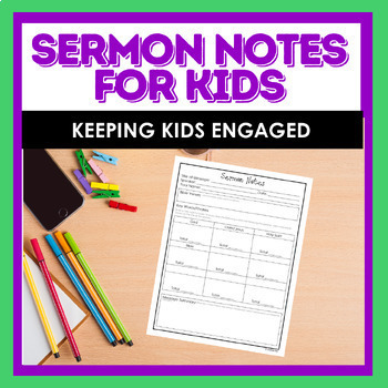 Preview of Sermon Notes for Kids