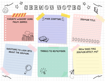 Preview of Sermon Notes for Students