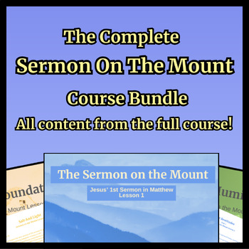 Preview of Sermon on the Mount Complete Course (Adult Bible Class / Sermon / Study)