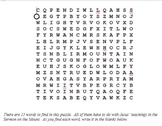 Sermon on the Mount Review Word Search