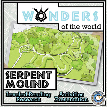 Preview of Serpent Mound - Leveled Reading, Slides, Printables, Activities & Digital INB