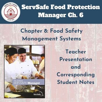 Preview of ServSafe 7th Ed Food Protection Manager Ch 8 | Presentation & Student Notes