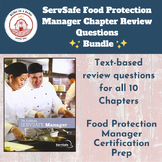 ServSafe 7th Ed Food Protection Manager Chapter 1-10 Text 
