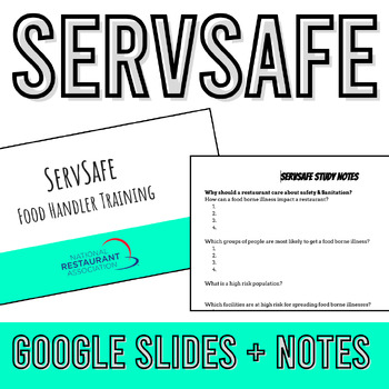 Preview of ServSafe Google Slides + Note Guide