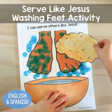 Serve Like Jesus Washing Feet Craftivity Perfect for Holy 