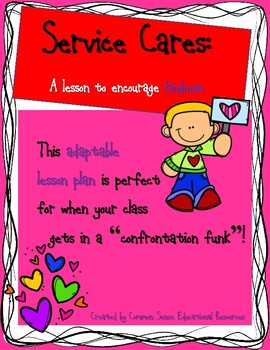 Preview of Service Cares Kindness Lesson Plan
