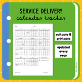Service Delivery Grid - Track Attendance and Minutes 2023-2024