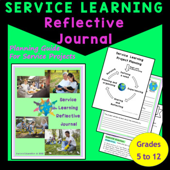 Preview of Service Learning Journal for High School Social Studies and SEL