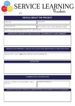 Preview of Service Learning Tracker