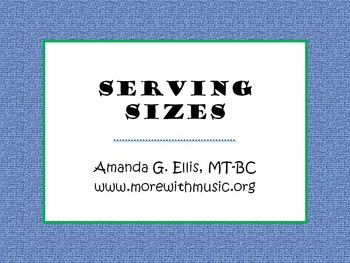 Preview of Serving Sizes