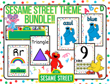 Preview of Sesame Street Classroom Theme Bundle!