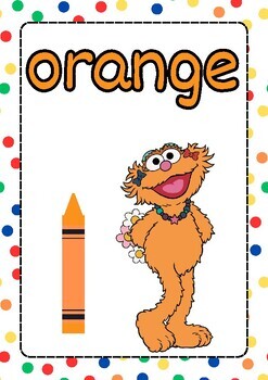zoe from sesame street drawing