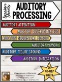 Session Sheets: Auditory Processing (36 Print & Go Sheets)