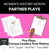 Set 1 Famous Female Leader Partner Plays for Women's Histo