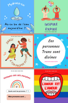 Preview of Set 1- Social Justice/SEL posters in French
