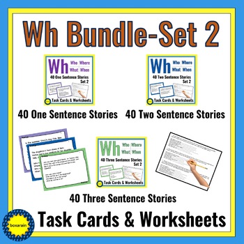 Preview of Very Short Stories witih WH Questions | 1, 2 and 3 Sentences Each | Set 2