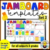 Set 2 Google Jamboard Templates: 12 Reusable Templates & G