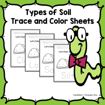 Preview of Set 2 USA Types of Soil Trace & Color Sheets | Trace & Color Sheets | Soil Types