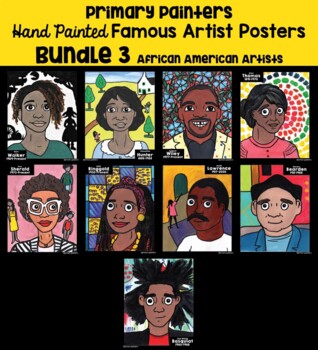 Preview of Set #3 - Hand Painted Artist Classroom Posters - (African American Artists)