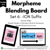 Set 6: ION Suffix Blending Board & Activities