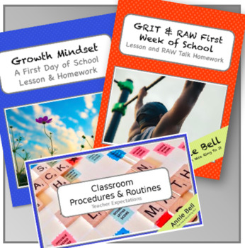 Preview of GRIT and GROWTH MINDSET - First Week