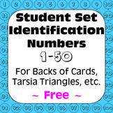 Set Identification Numbers 1-50 (B) for Card Sorts Task Ca