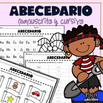 Abecedario manuscrito / cursivo (Hojas de trabajo) | Spanish ABC ...