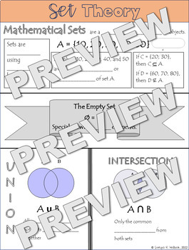 Preview of Set Theory (Union, Intersection) Notes