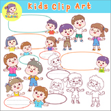 Set kids clip art.