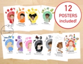 Set of 12 ASL Color Posters  Multiple Printing Sizes