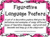 Set of 16 Figurative Language Posters ~ Colorful Chevron Design!