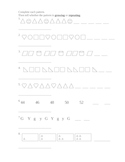 Set of 2 Growing and Repeating Pattern worksheets