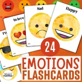 Set of 24 Emotions Flashcards for Kids
