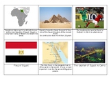 Set of 26 Egyptian fact cards/Match with Safari Egyptian Toob