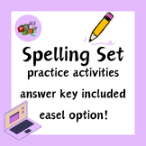 Set of 3 Spelling Practice Activities