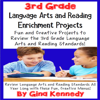 Preview of 3rd Grade Reading and Language Arts Projects! Covers All Standards!