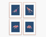 Set of 4 Dinosaur Posters