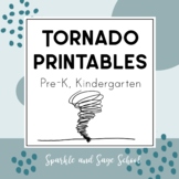 Set of 5 Tornado Printable Worksheets for Pre-K and Kindergarten