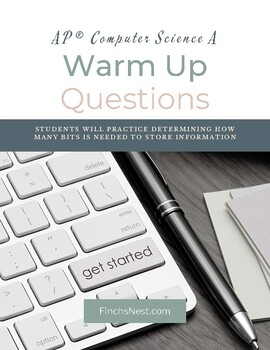 Preview of Set of Warm Ups for AP® Computer Science A