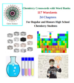 Set of Chemistry Crosswords with Word Banks - 117 Workshee