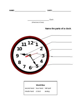 Set Of Clock Worksheets Analog And Digital By Samantha Schmitt Tpt