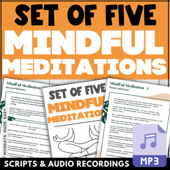 Preview of Mindfulness Meditations for Teens - Guided Meditation Scripts Stress Management