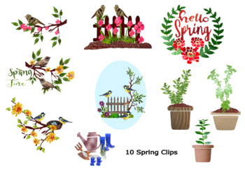 Preview of Set of Spring Clip art Collection