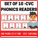 Set of Ten Phonic Book Readers - CVC Words (Each Book Focu